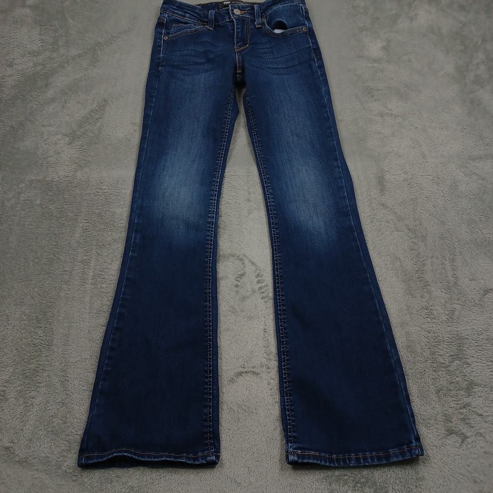 Levis 518 Jeans Womens 25 Blue Denim Bootcut Casual Pockets Modern